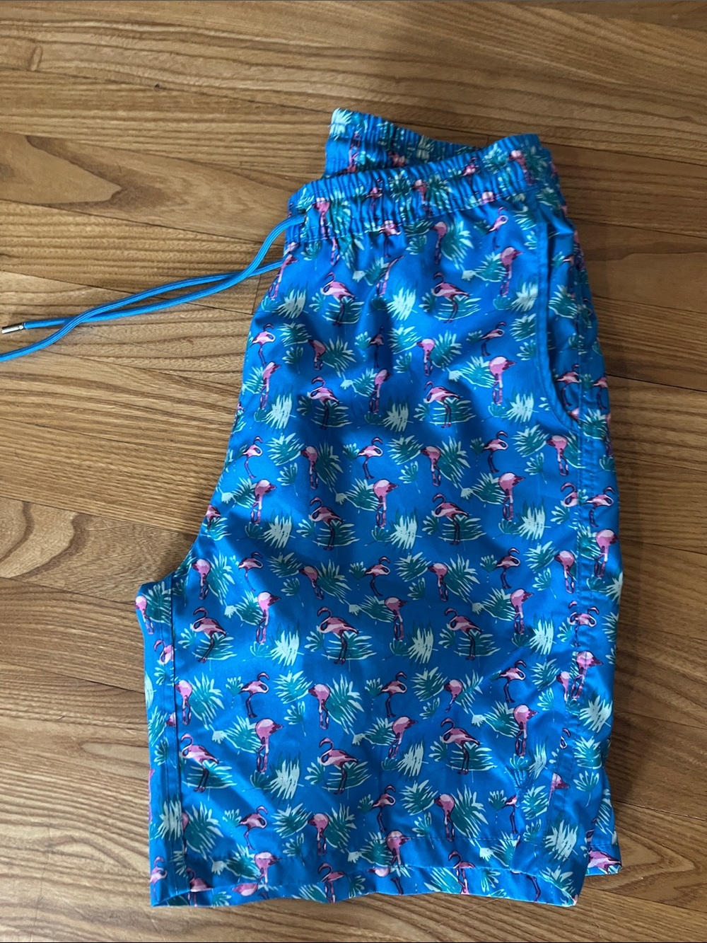 Men's Blue Flamingo Swim Trunks Beach Brother’s size L